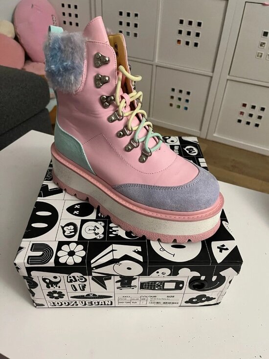 Koi Footwear Shoes - Candy Tears Glitter Platform Boots Koi Footwear Women's 9